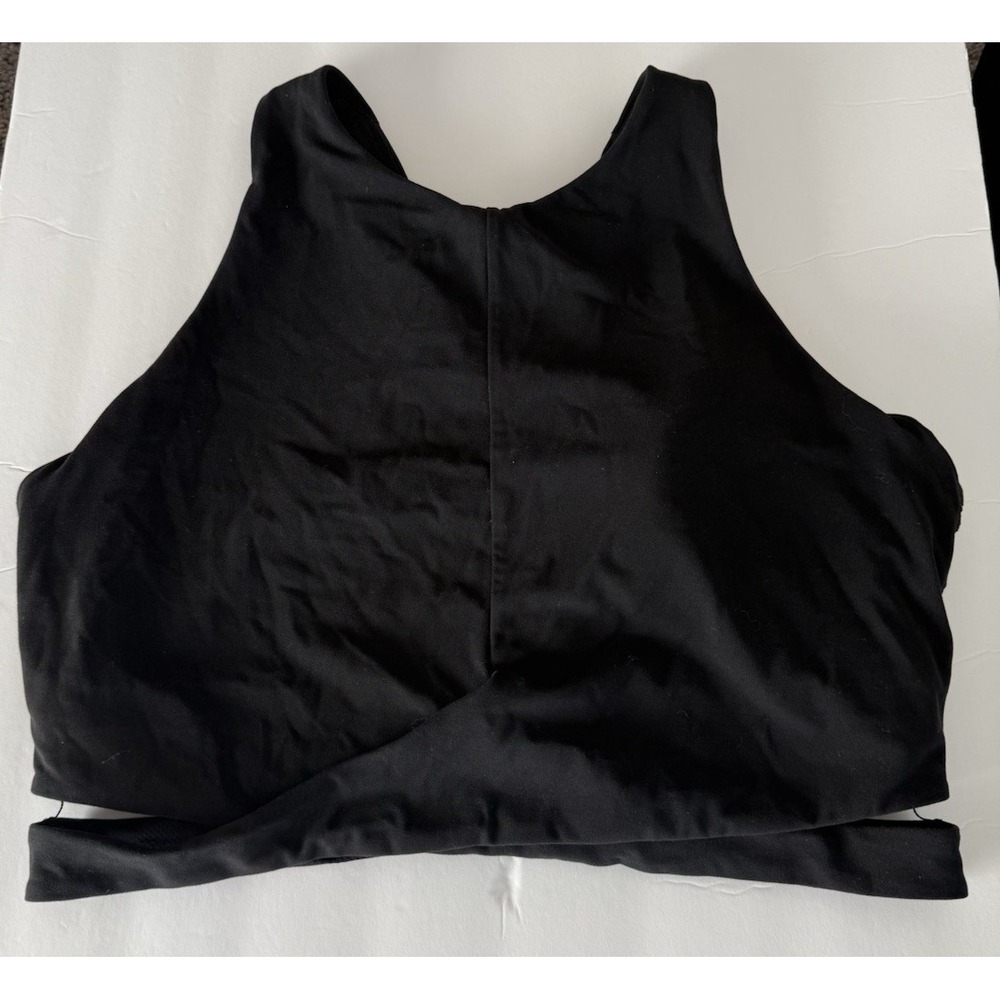 Athleta Women's Conscious Cut Out Sports Bra Black Size XL